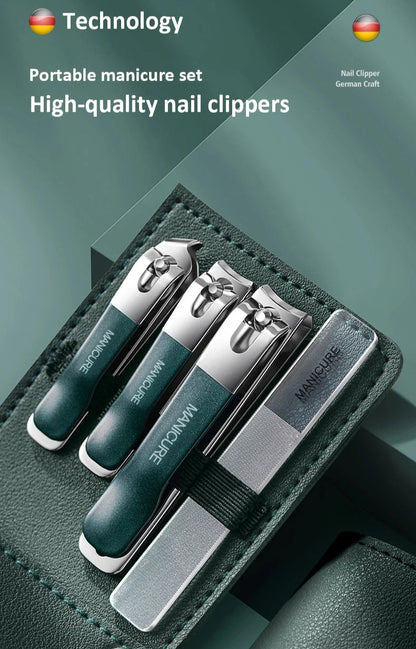 Nail Clippers with Leather Bag