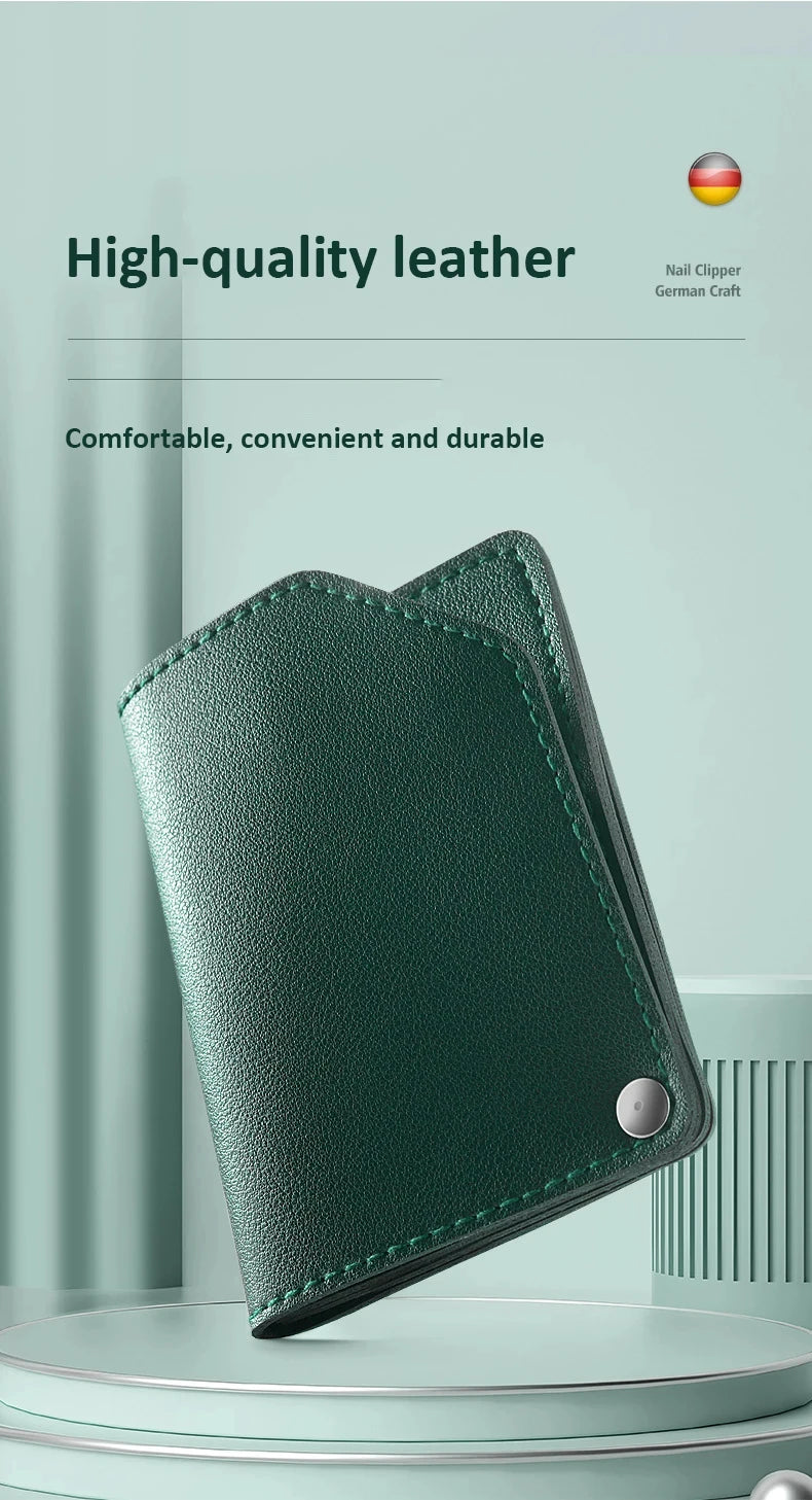 Nail Clippers with Leather Bag