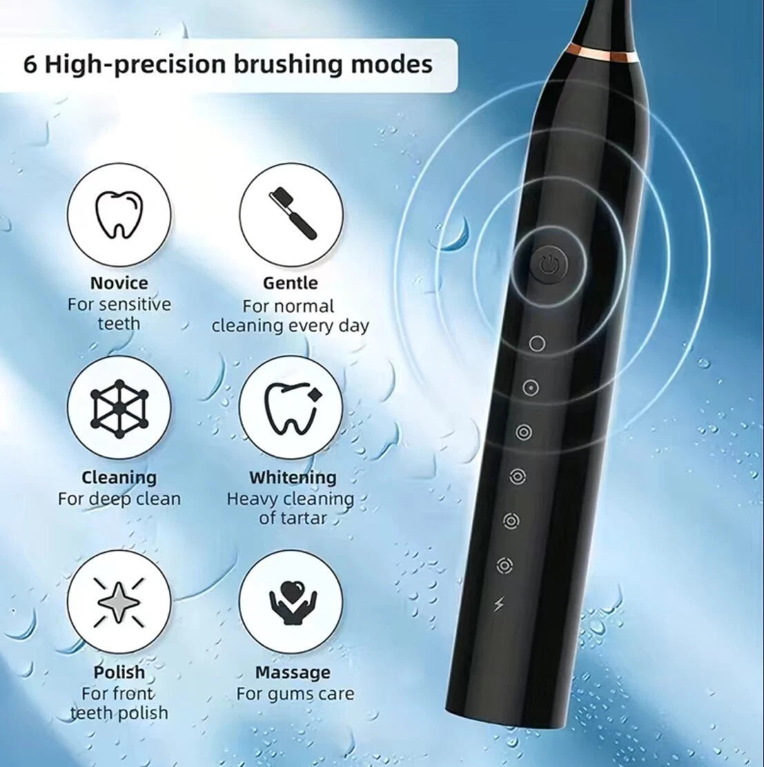 Smart Ultrasonic Electric Toothbrush